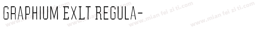 Graphium ExLt Regula字体转换